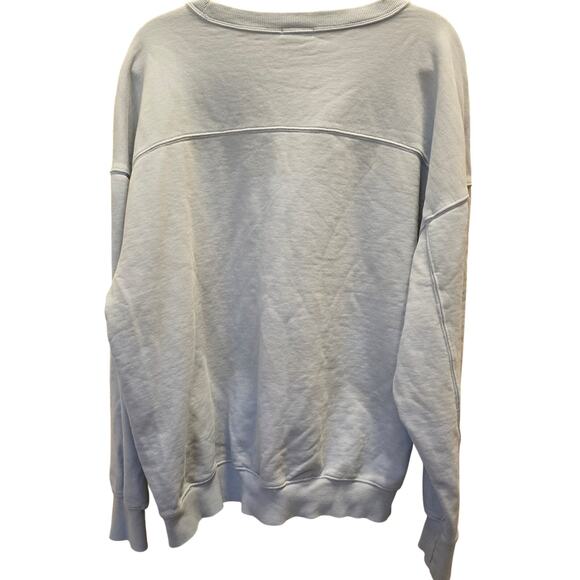 Offline by Aerie Baby Blue Crew Neck Sweatshirt Size Large EUC - Picture 2 of 4